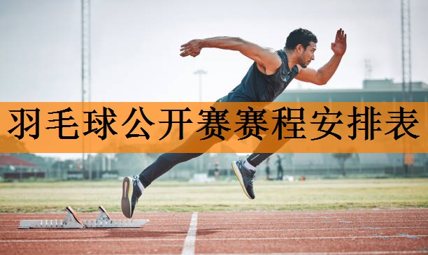 羽毛球公开赛赛程安排表